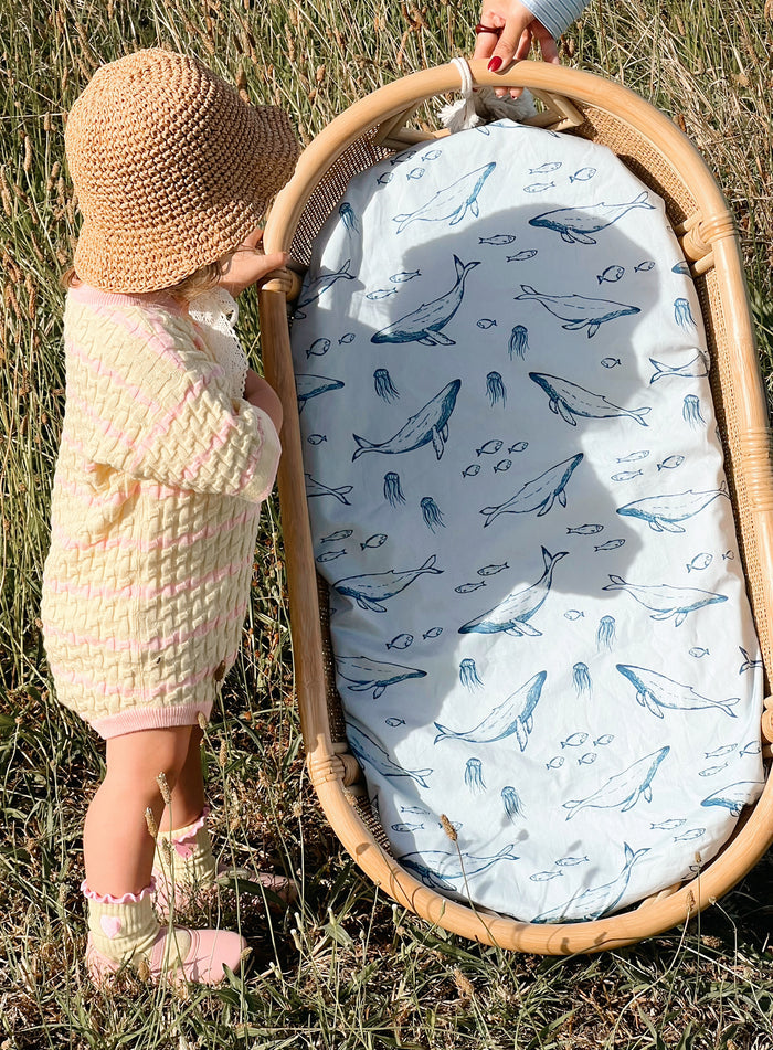 Waterproof Bassinet Fitted Sheet - Bowie