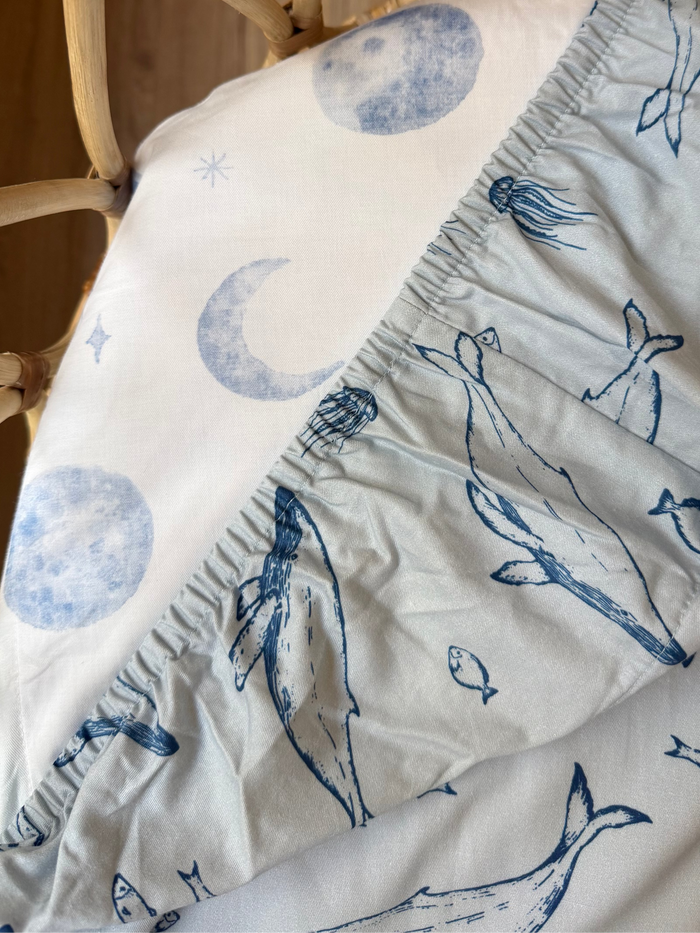 Waterproof Fitted Cot Sheet - Luka