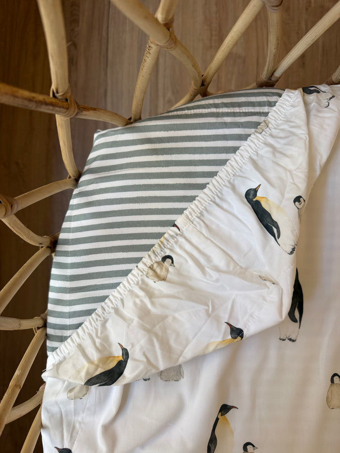 Waterproof Bassinet Fitted Sheet - Arthur