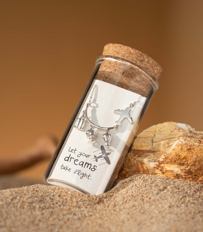 Aeroplane Necklace (Silver)