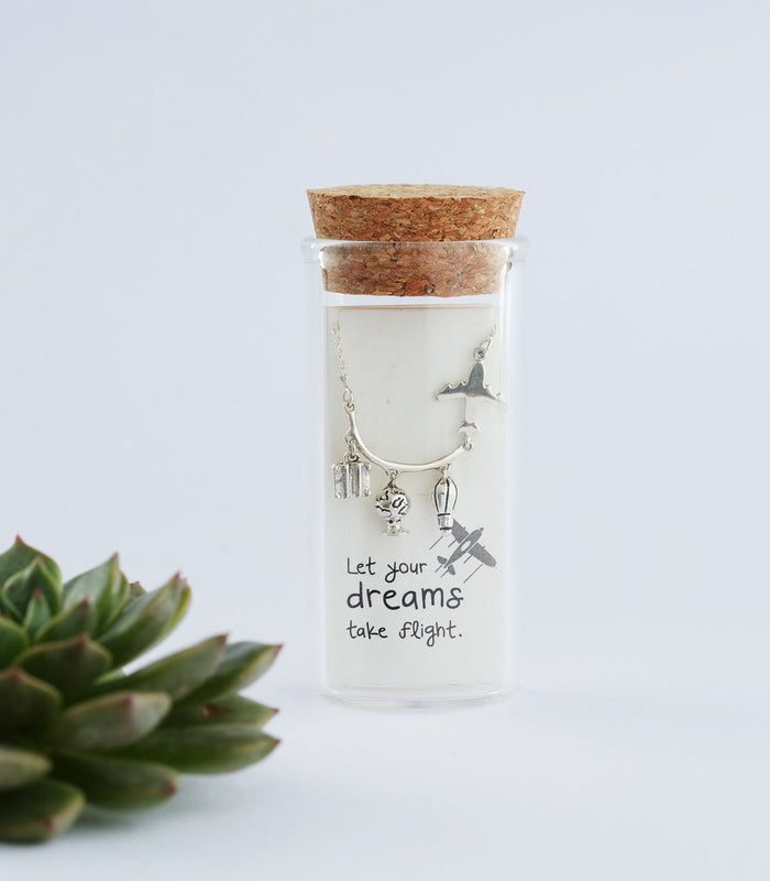 Aeroplane Necklace (Silver)