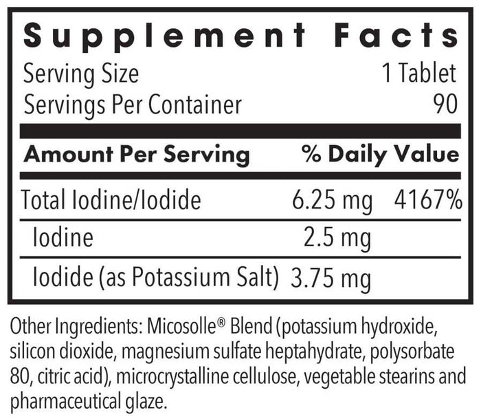 Allergy Research Group Optimox Iodoral IOD 6.5 mg Ingredients