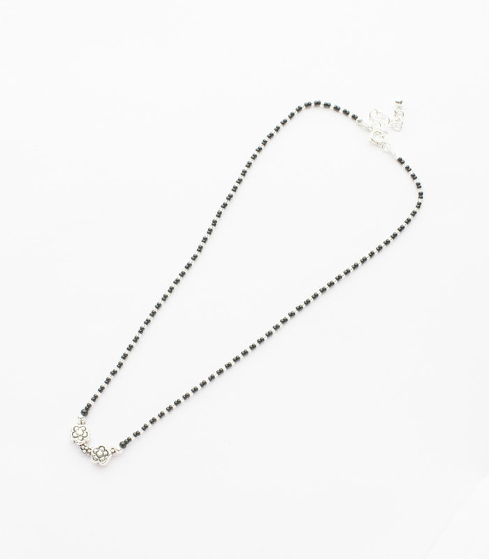 Antique Dual Flora Mangalsutra (Silver)