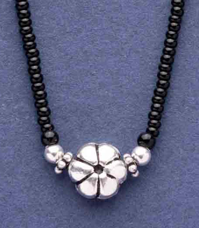 Antique Flora Mangalsutra (Silver)