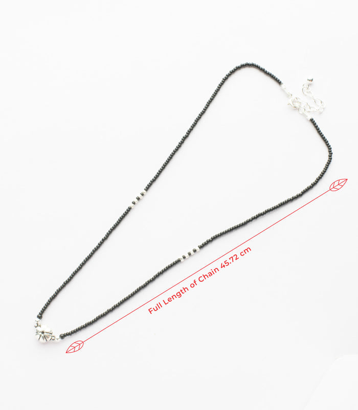 Antique Flora Mangalsutra (Silver)