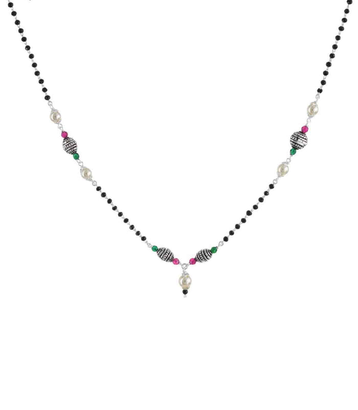 Antique Orb Mangalsutra (Silver)