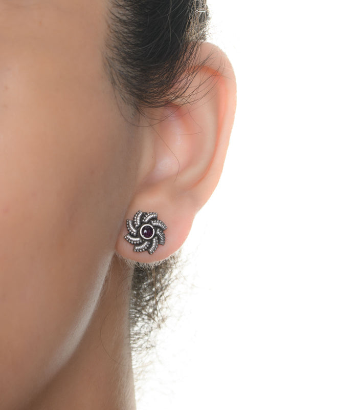 Antique Oxidised Tops (Silver)