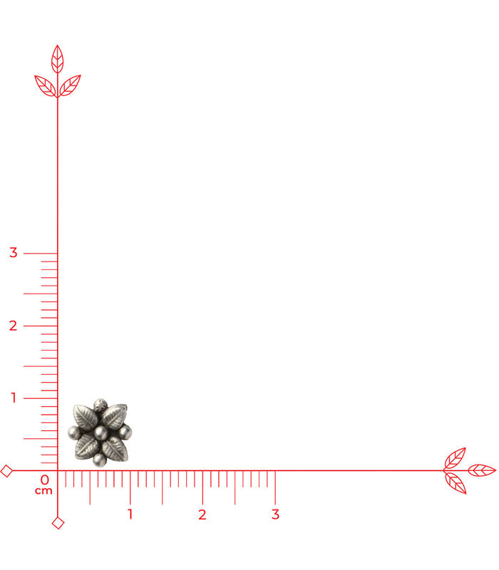 Antique Oxidised Tops (Silver)