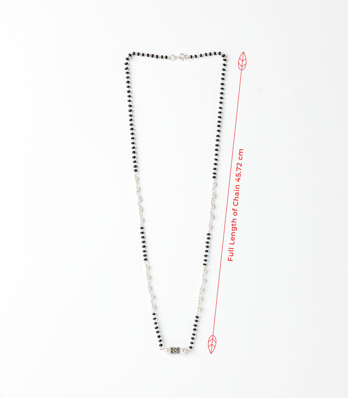 Artistic Pearl Mangalsutra (Silver)