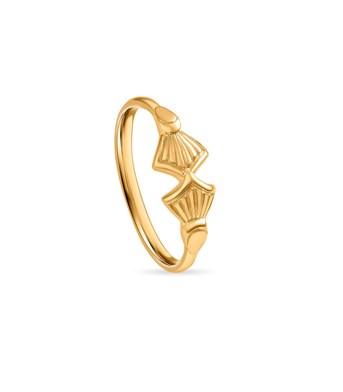 Artistic Shell Gold Finger Ring
