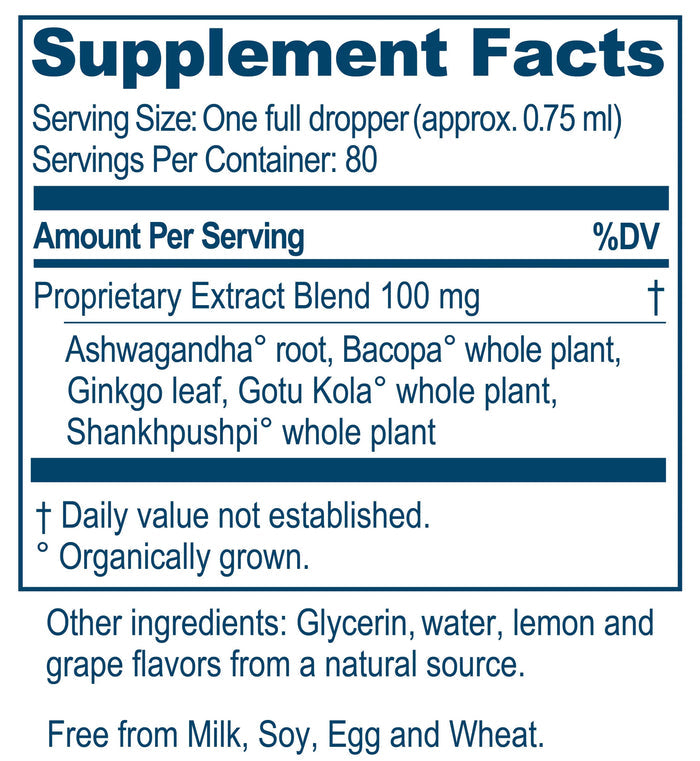Ayush Herbs BacopaPlus Drops For Kids Ingredients