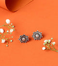 Beautiful Floral Oxidized Tops (Silver)