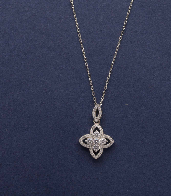 Blooming Blossom Necklace (Silver)