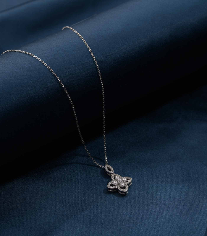 Blooming Blossom Necklace (Silver)
