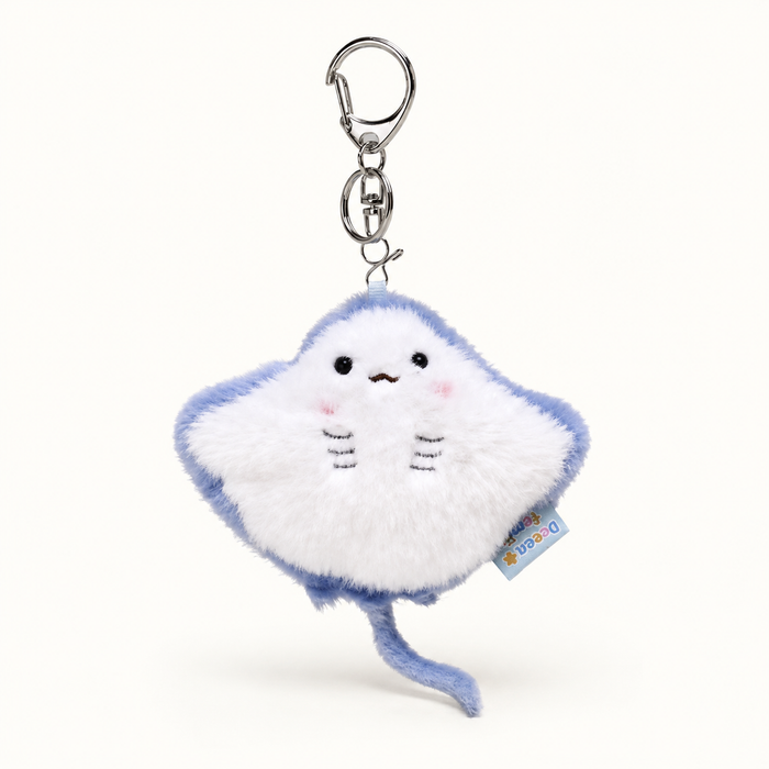 Blue Stingray plush bag charm by OddJoy
