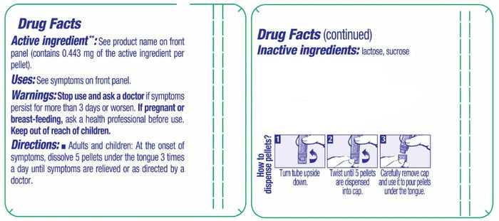 Boiron Homeopathics Alumina Ingredients