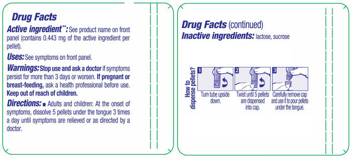 Boiron Homeopathics Iris Versicolor Ingredients