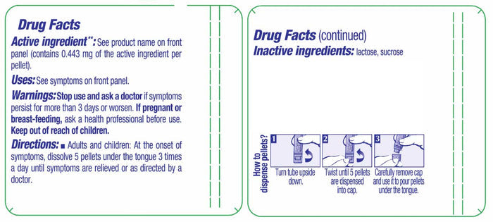 Boiron Homeopathics Plumbum Metallicum Ingredients