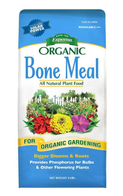 Espoma Organic Bone Meal packaging for gardening on a white background