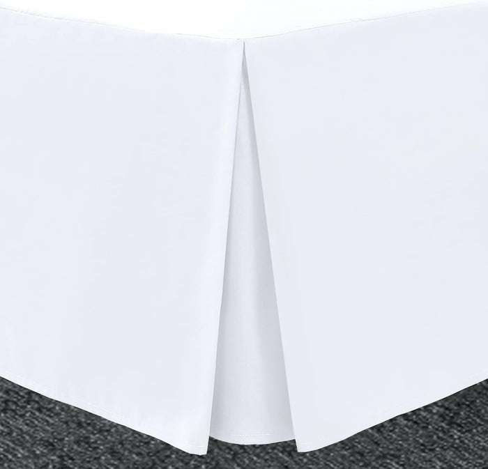 Box Pleated Base Valance Sheet Microfiber Soft Brushed