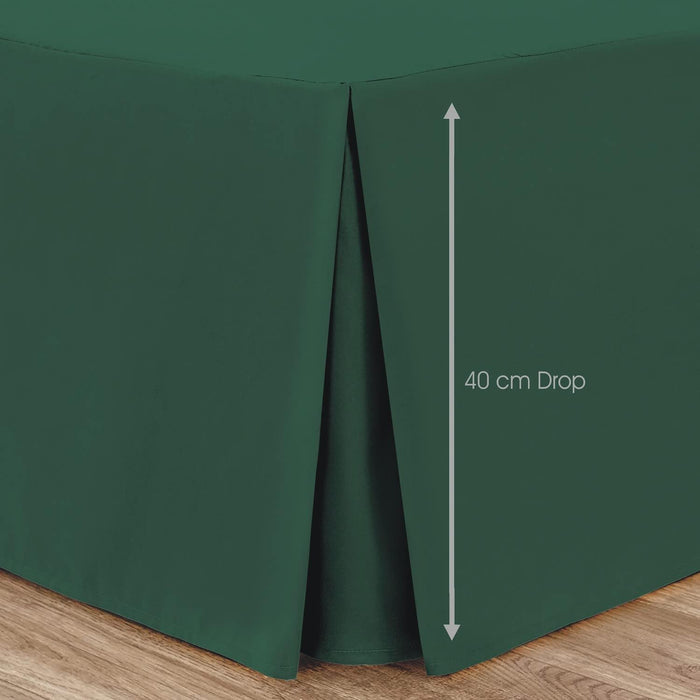 Box Pleated Base Valance Sheet Microfiber Soft Brushed