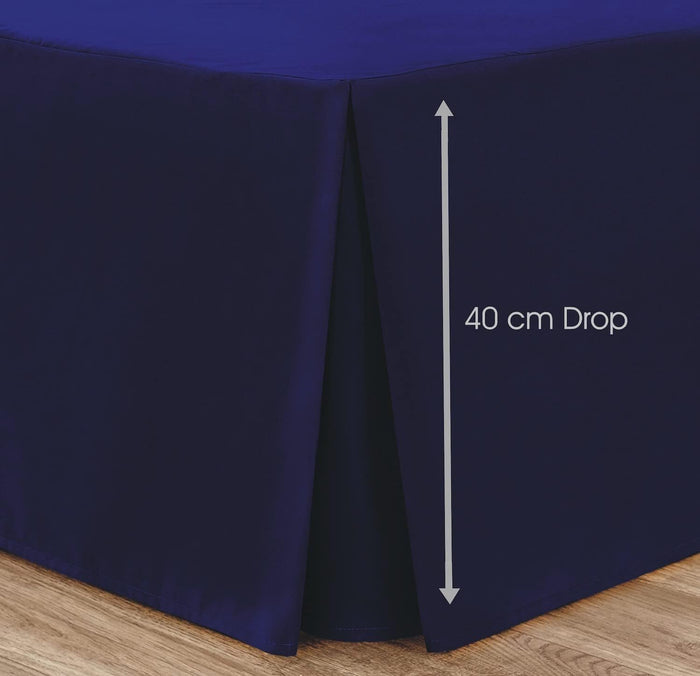 Box Pleated Base Valance Sheet Microfiber Soft Brushed