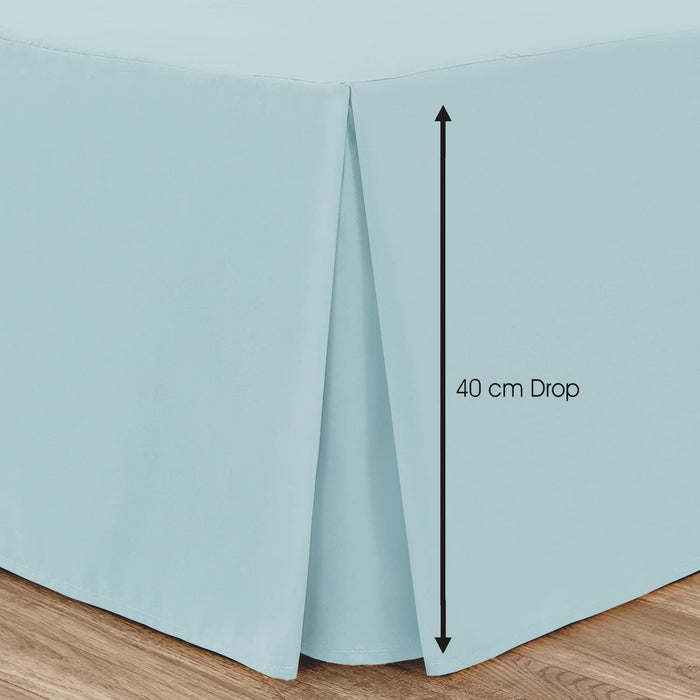 Box Pleated Base Valance Sheet Microfiber Soft Brushed