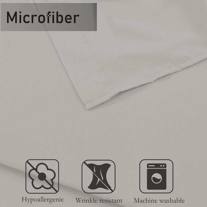 Brushed Microfiber Housewife Pillowcases 2 Pack Linen