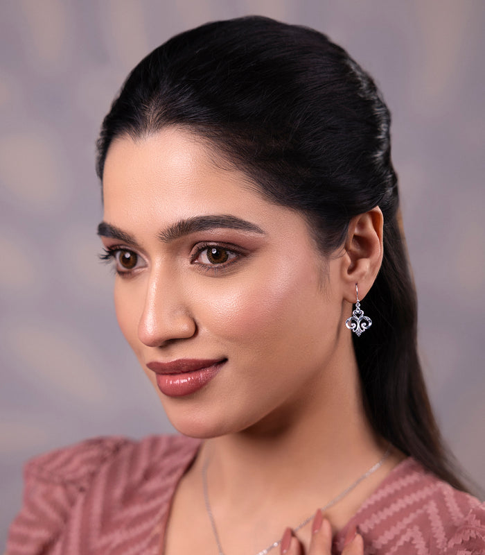 Butterfly Charm Necklace Set (Silver)