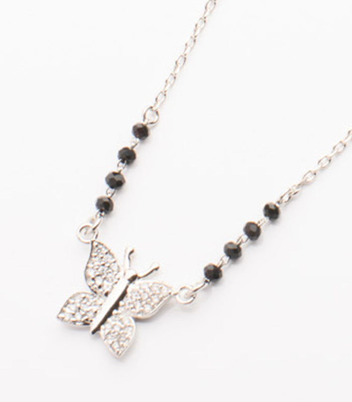 Butterfly Mangalsutra (Silver)