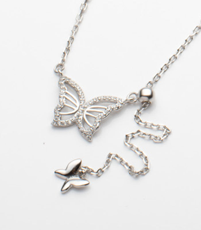 Butterfly Necklace (Silver)
