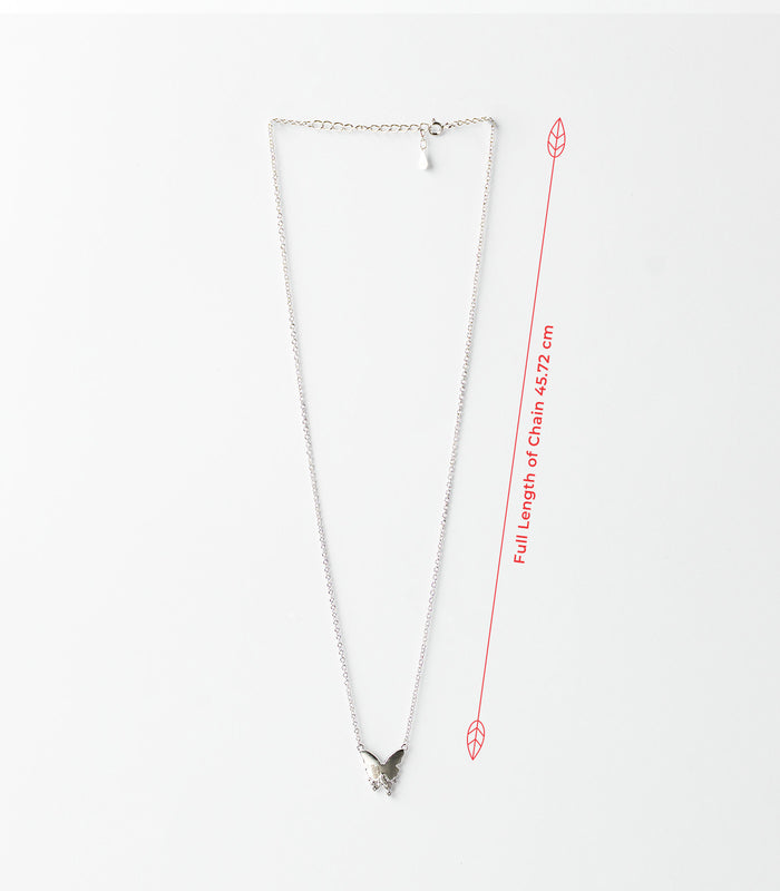Butterfly Necklace (Silver)