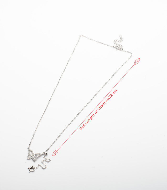 Butterfly Necklace (Silver)