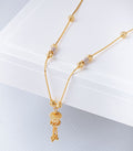 Central Charm Gold Colored Necklace (Silver)