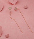 Chain Of Love Design Earrings (Silver)