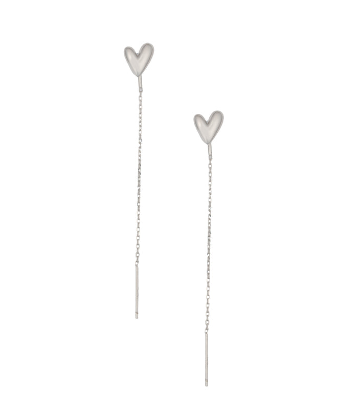 Chain Of Love Earrings (Silver)