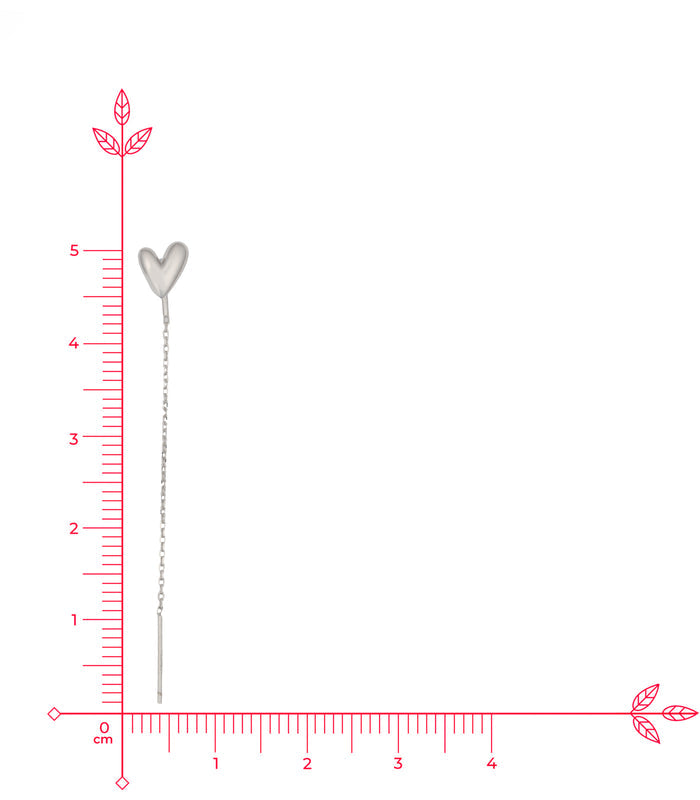 Chain Of Love Earrings (Silver)