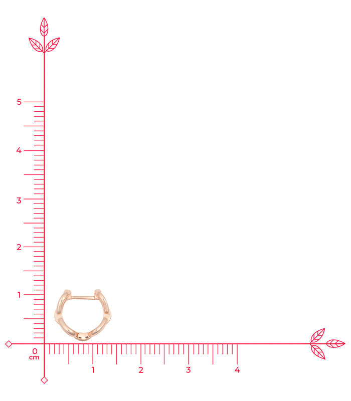Chain Style Gold Color Earrings (Silver)
