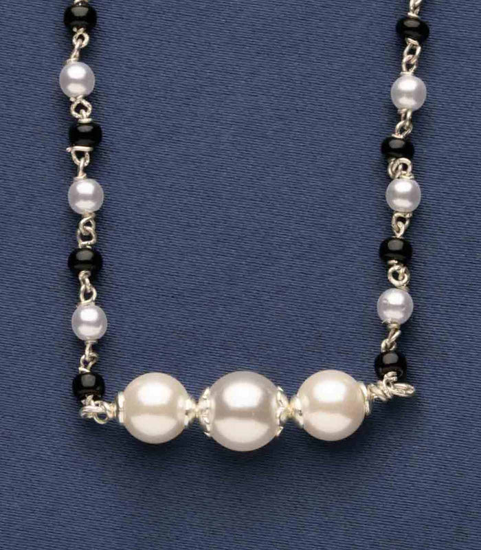 Chained Pearl Mangalsutra (Silver)