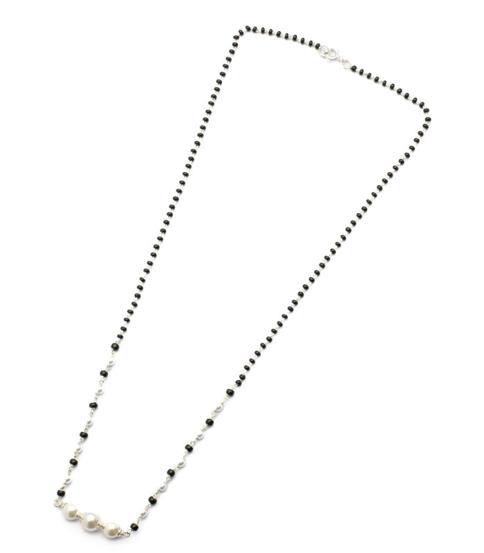 Chained Pearl Mangalsutra (Silver)