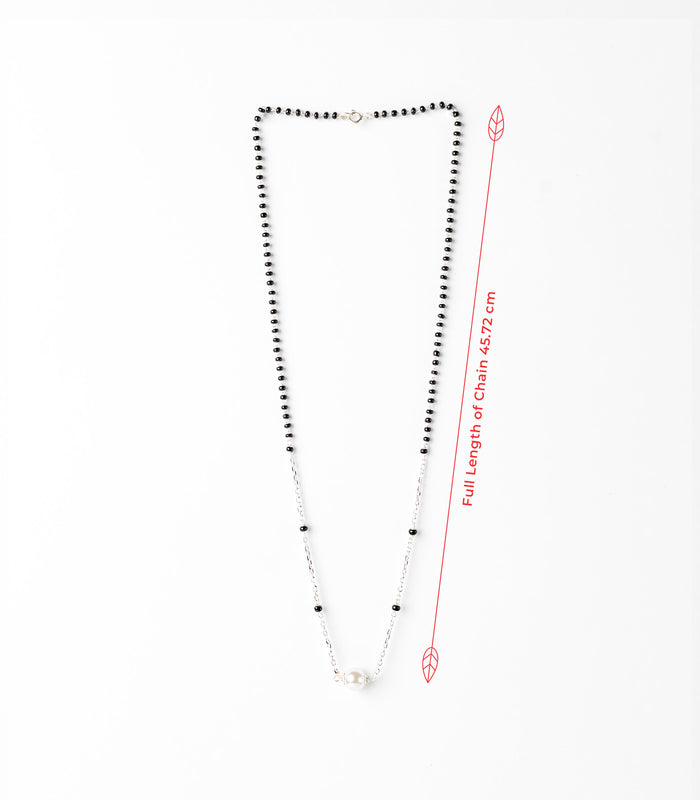 Chained Pearl Mangalsutra (Silver)