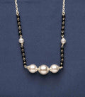Chained Triple Pearl Mangalsutra (Silver)