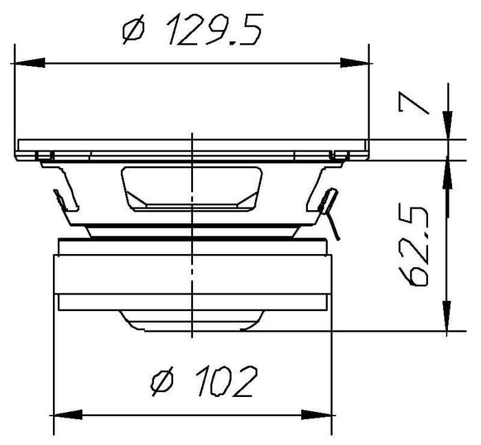 Ciare HW131 woofer con potenza di 180 W e 70 W RMS a 8 Ohm e diametro 5" - TechSoundSystem.com