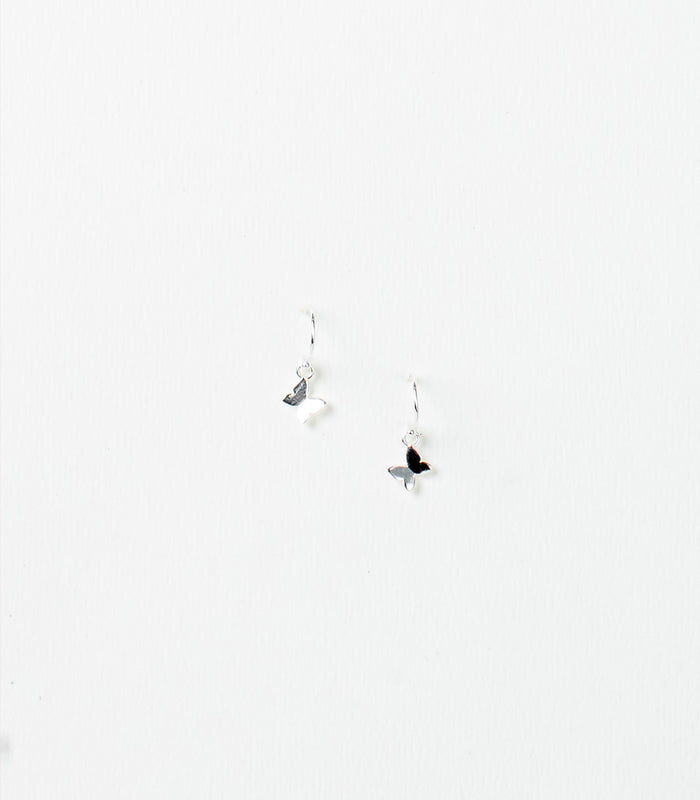 Classic Little Butterfly Earrings (Silver)