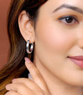 Classic Solid Hoops Earrings (Silver)