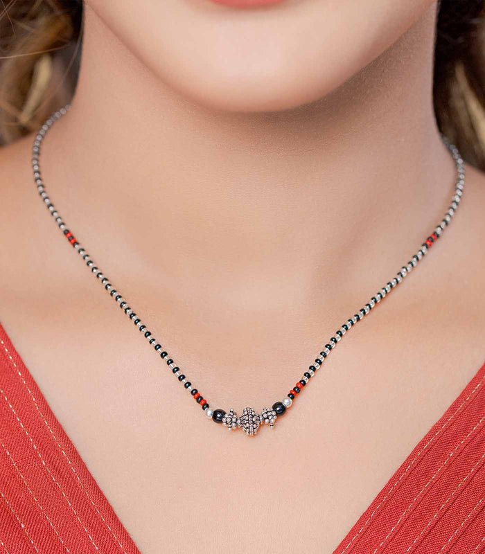 Classic Traditional Antique Mangalsutra (Silver)