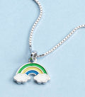Cloudy Rainbow Necklace (Silver)