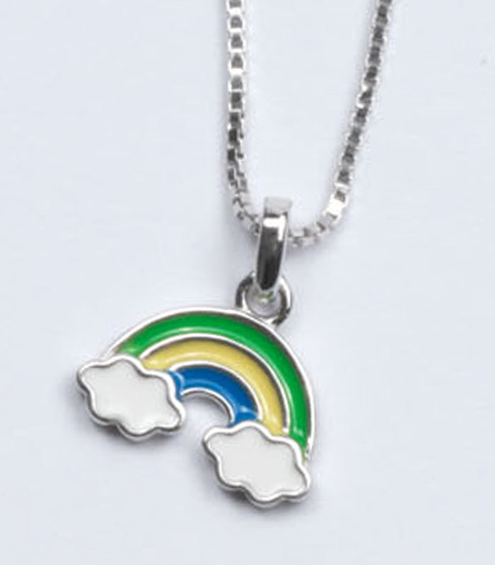 Cloudy Rainbow Necklace (Silver)
