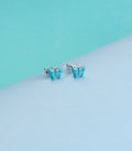 Coloured Butterflies Tops (Silver)