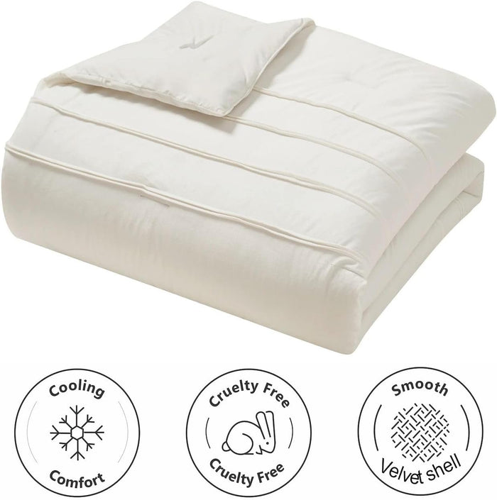 Coverless Rosealinn White Velvet Design - 3-Pieces ,10.5 Tog